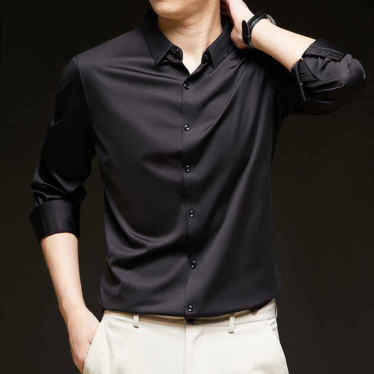 Business Formal Wear Autumn New Black Casual Shirt