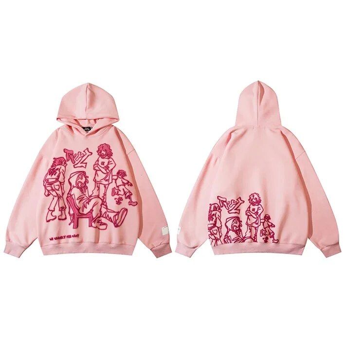 Harajuku Anime Streetwear Hoodie