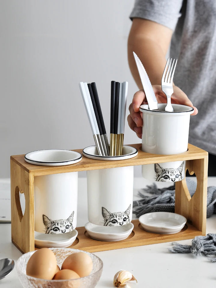 Ceramic Chopstick Holder