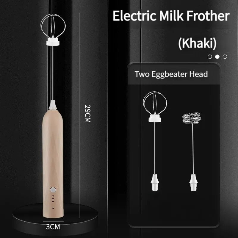 3-Speed USB Rechargeable Handheld Mixer & Milk Frother