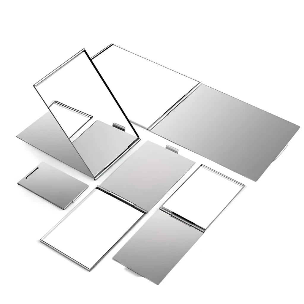 Aluminum Folding Pocket Mirror