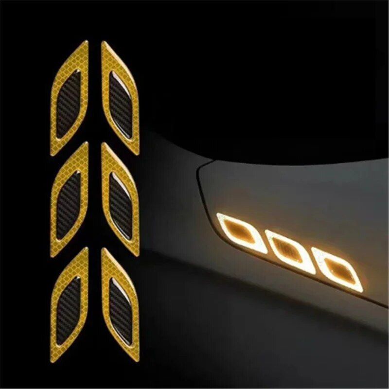 6-Piece High-Visibility Car Reflective Sticker Set