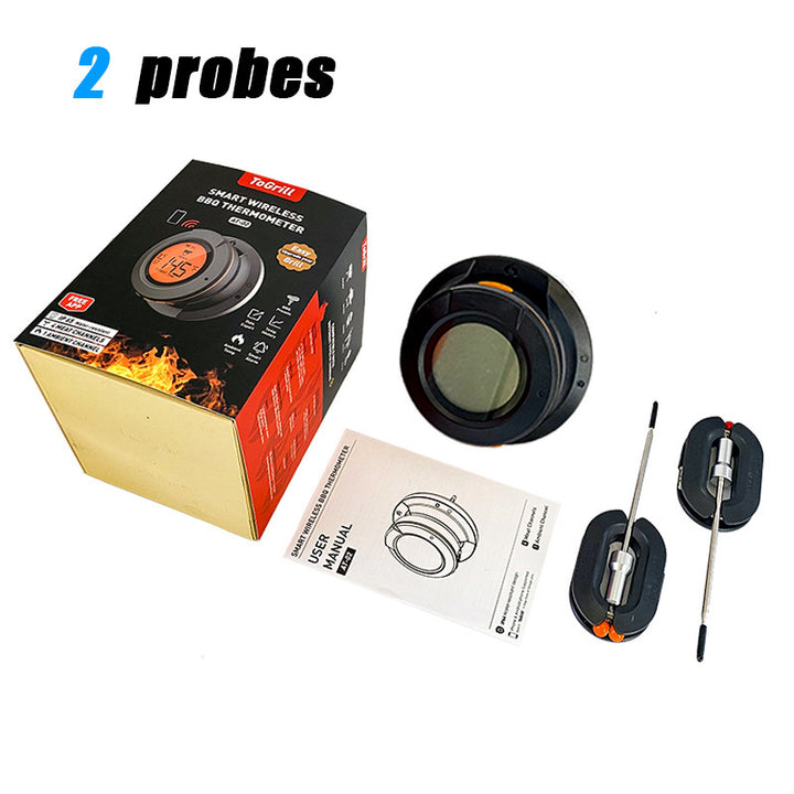 Wireless Bluetooth Barbecue Oven Thermometer Double Probe Digital Electronic BBQ Baking