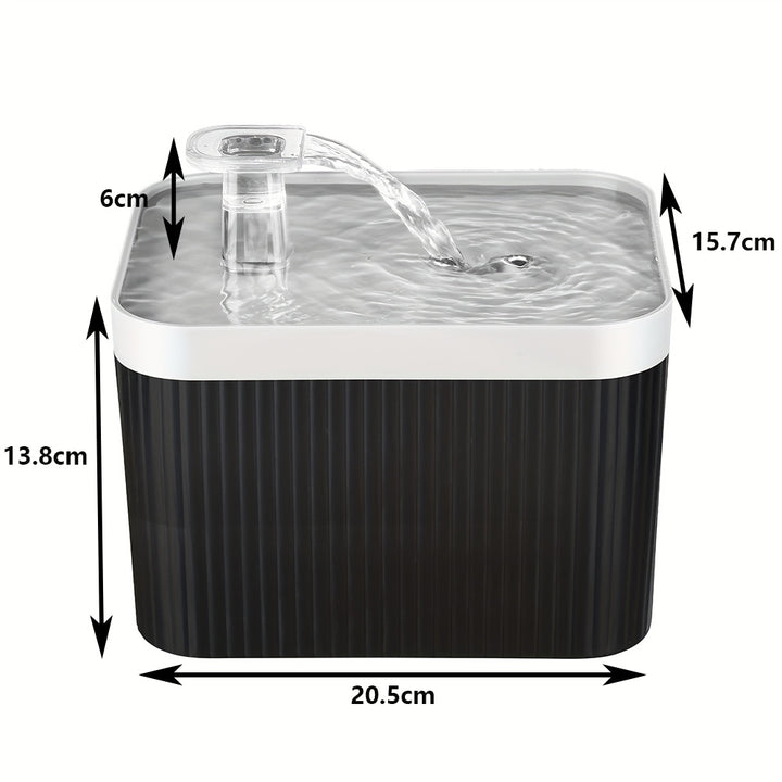 2.5L Automatic Cat Water Fountain with USB Silent Pump and Circulating Filter