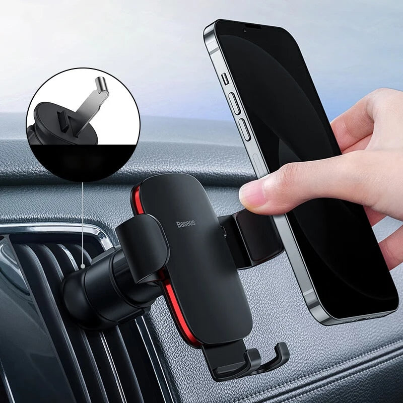 Metal Car Air Vent Phone Holder - Secure & Stylish Mount