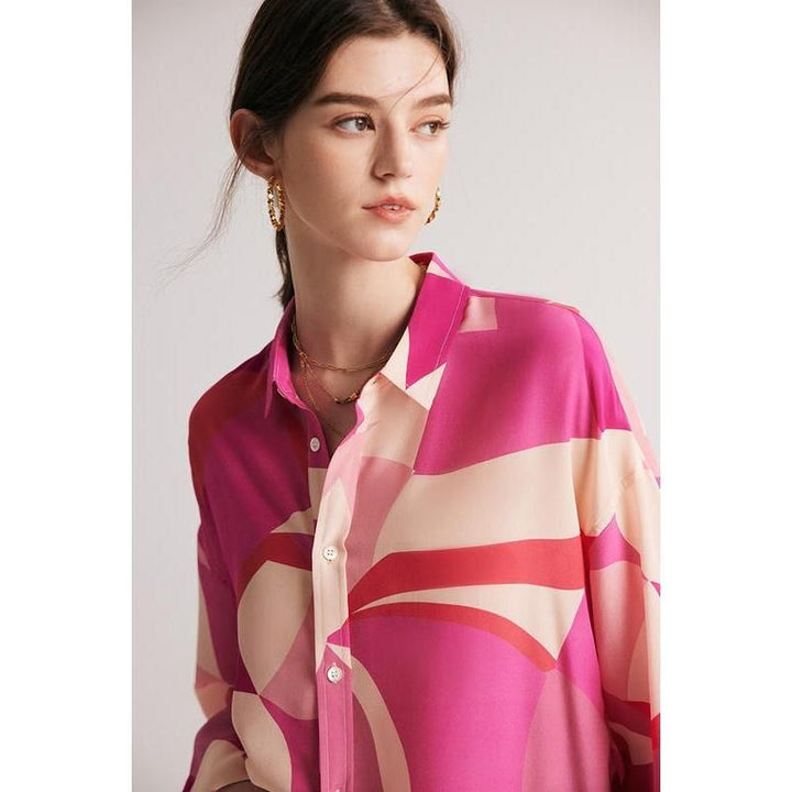 Elegant Silk Crepe De Chine Blouse for Women