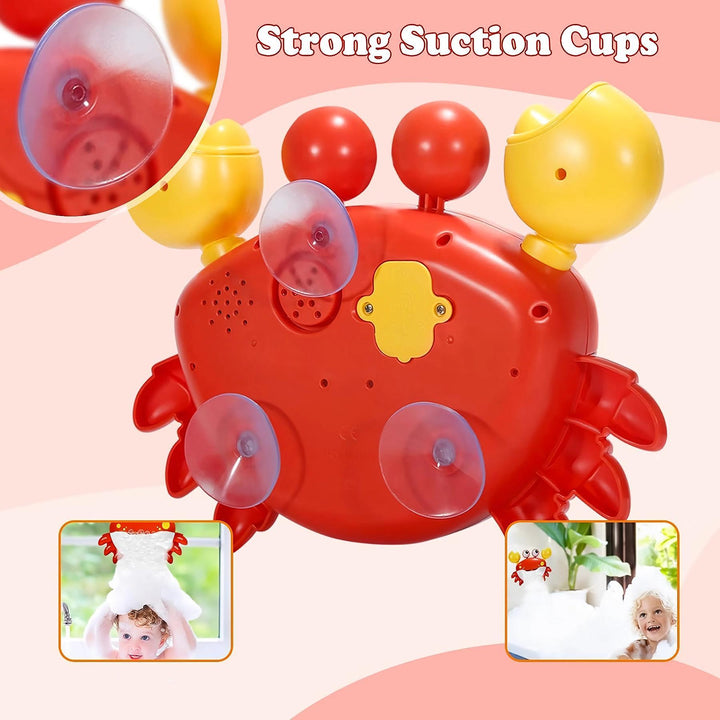 Red Crab Bath Toy Bubble Machine