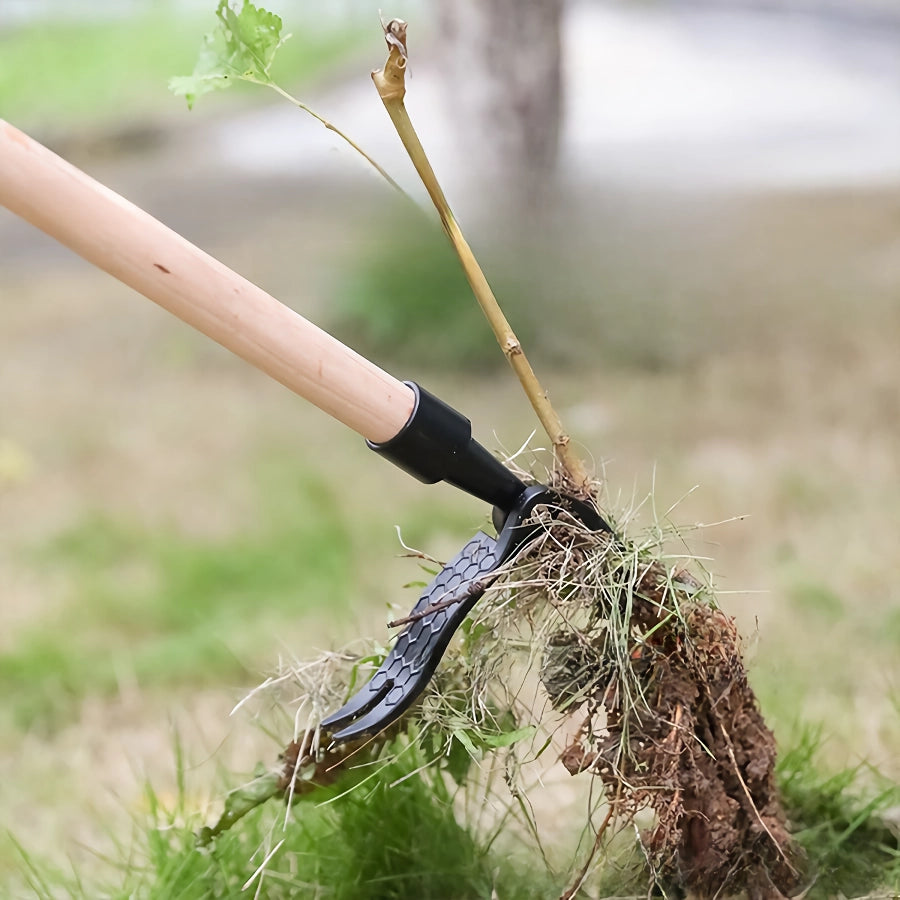 Efficient Stand-Up Weed Puller with Aluminum Claw for Garden and Lawn