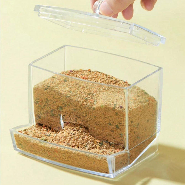 Acrylic Bird Feeder with Cuttlebone Holder