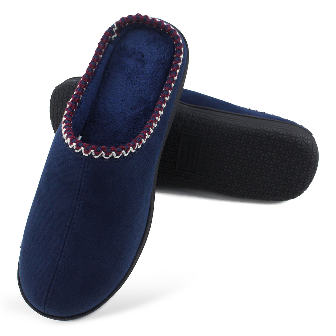 Plus Size Home Men's Upper Coral Fleece Slippers