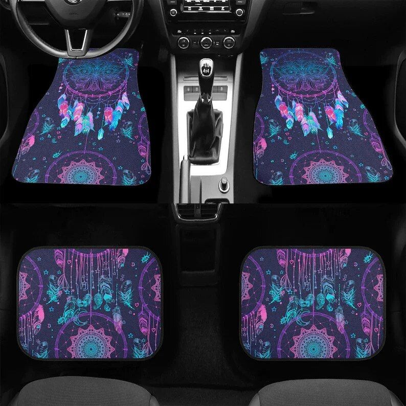 Dreamcatcher Patterned Anti-Slip Car Floor Mats