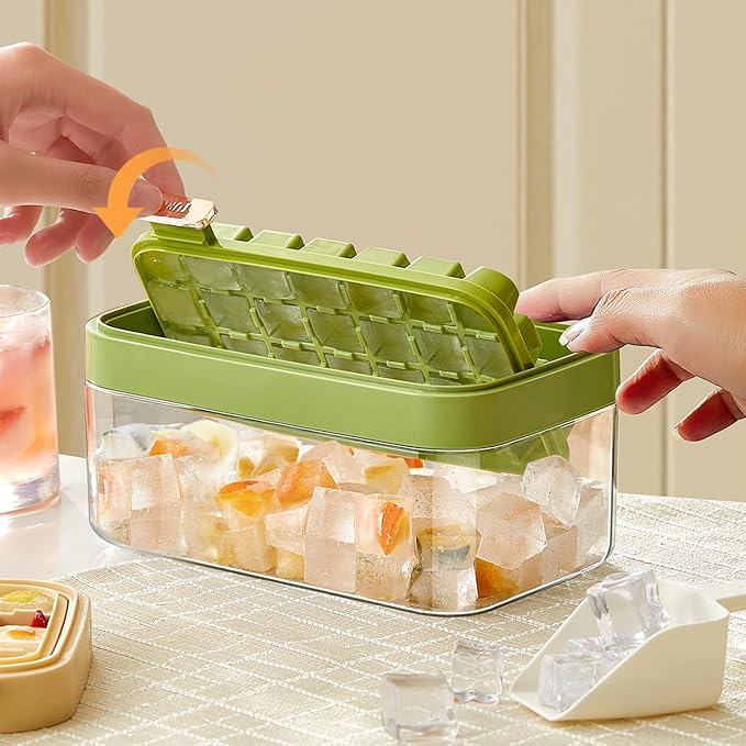 Summer Chill Square Ice Cube Tray for Refreshing Drinks