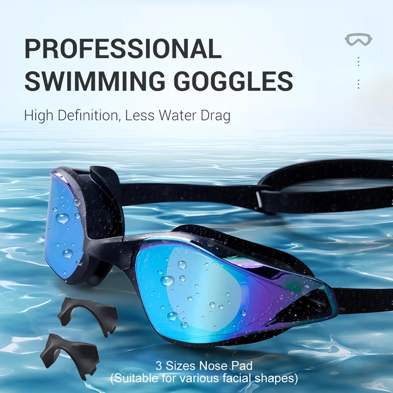 Professional Anti-Fog Racing Swimming Goggles for Men