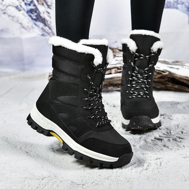 Snow Boots Outdoor Army Green Camouflage High-top Cotton Shoes