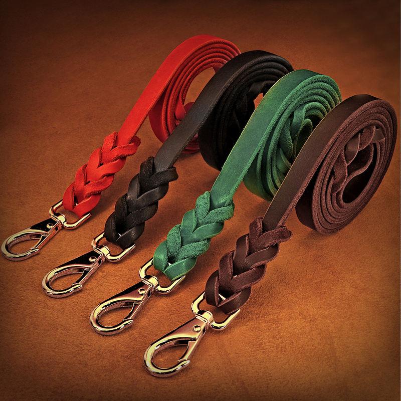 1.5m Genuine Leather Dog Leash