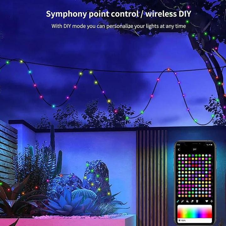 Smart LED Fairy String Lights - USB, Waterproof, Multi-Mode