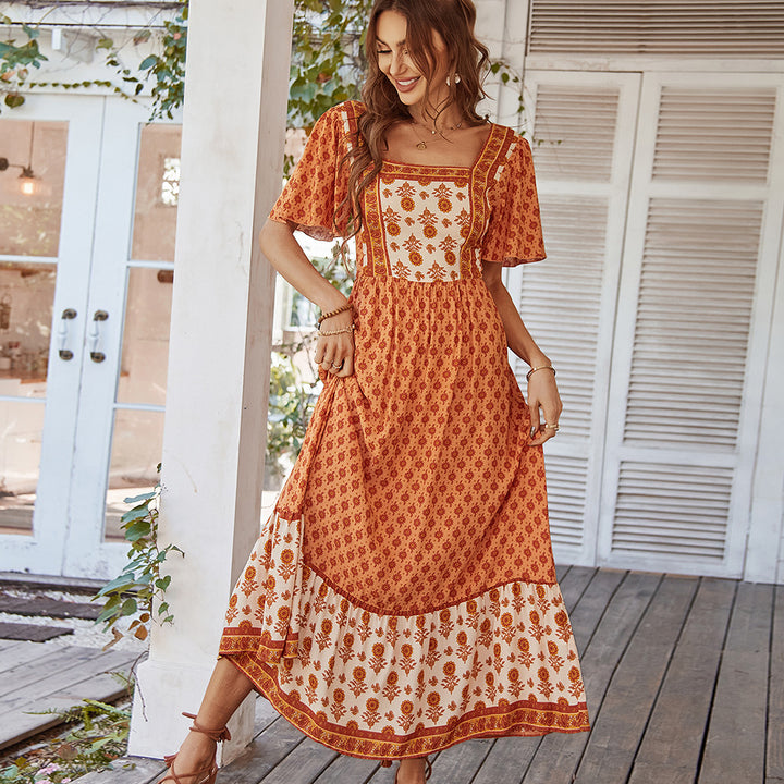 Elegant Bohemian Summer Evening Dress