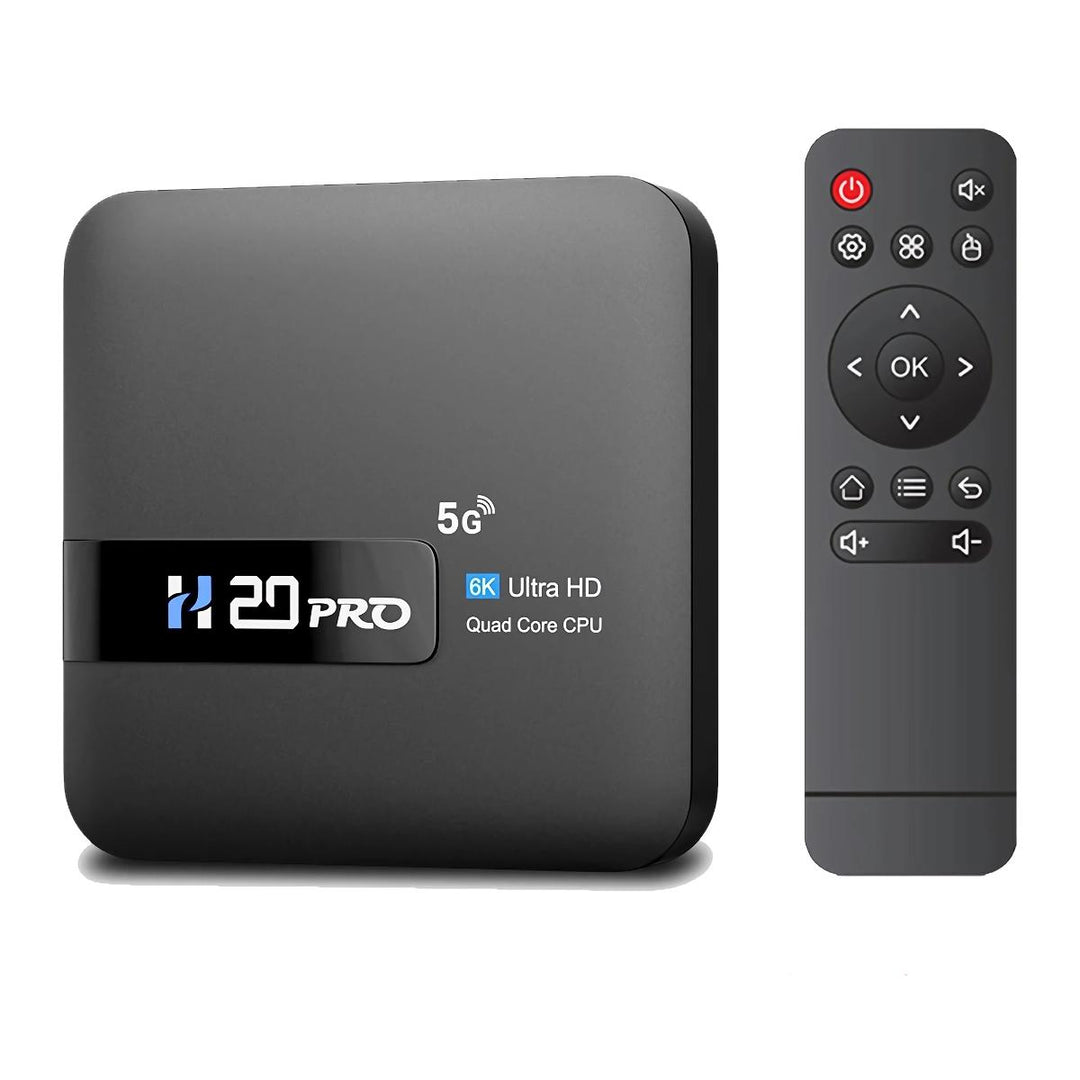 H20PRO Smart Android TV Box 4K 16GB Dual-Band WiFi Media Player