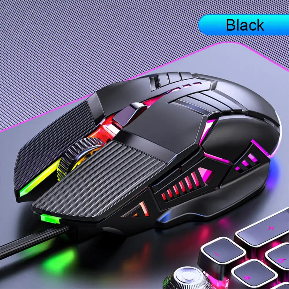 Ergonomic RGB Wired Gaming Mouse