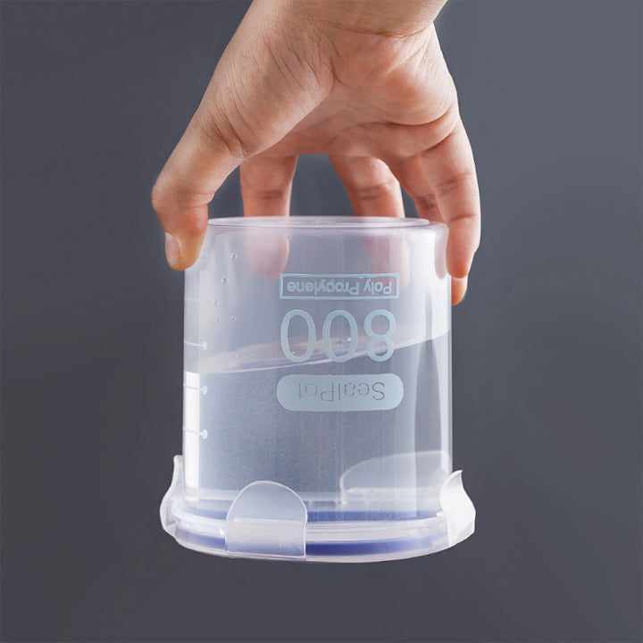 4-Piece Transparent Sealed Storage Box Set