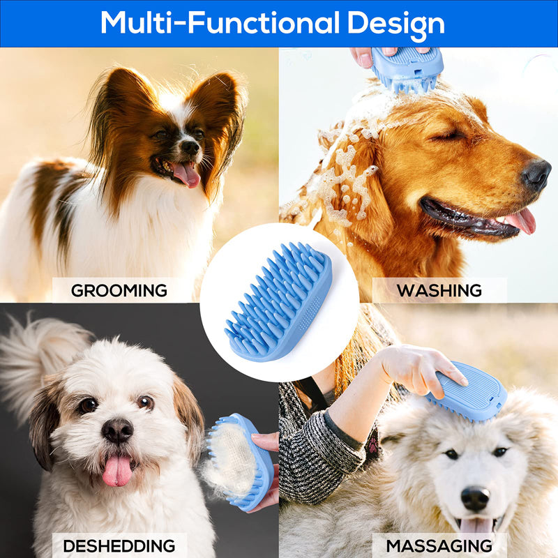 Soft Silicone Pet Bath & Grooming Brush