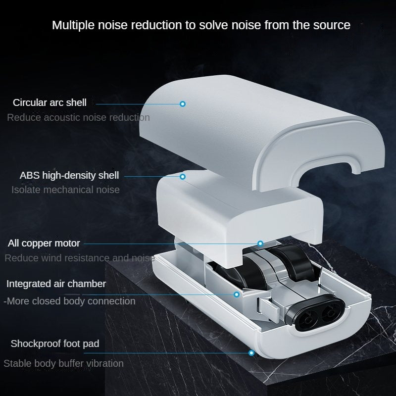 Silent Adjustable Aquarium Air Pump with 4 Outlets