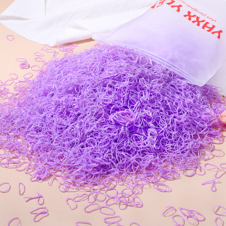 500pcs Colorful Disposable Elastic Hair Bands for Girls