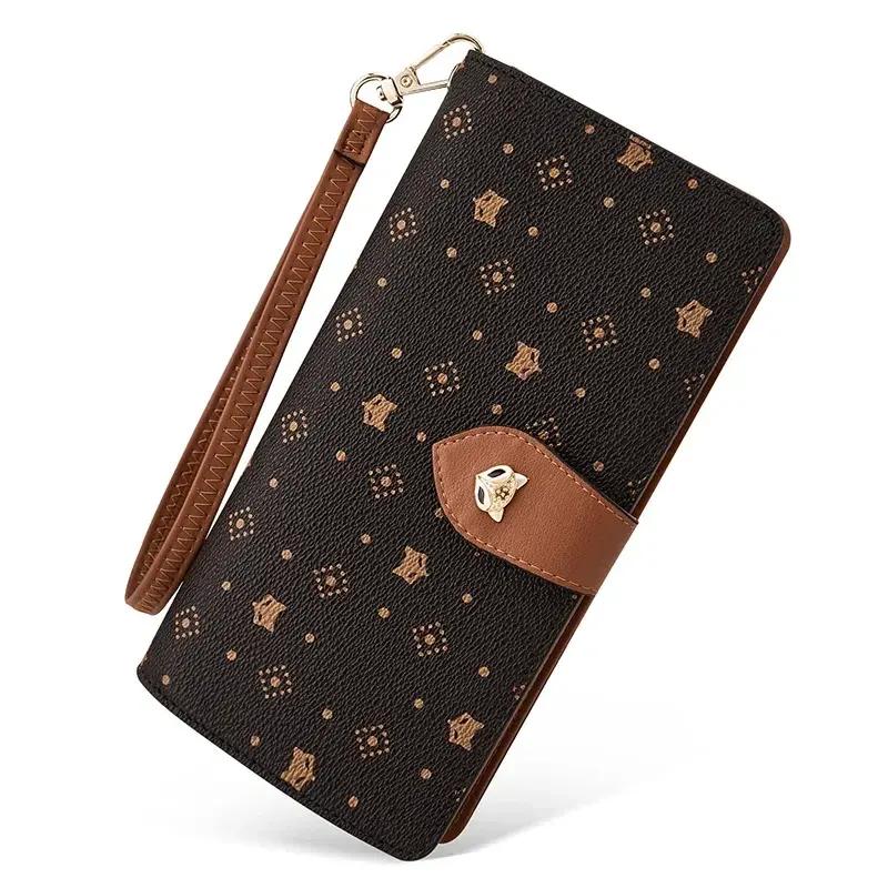 Stylish Long Wallet Card Holder with Wriststrap