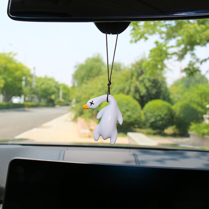 Funny Swinging Duck Car Ornament