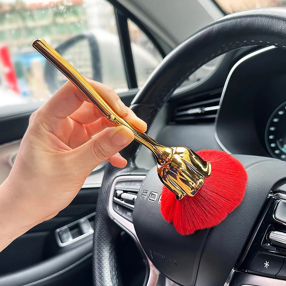 Universal Car Detailing Brush with Soft Bristles