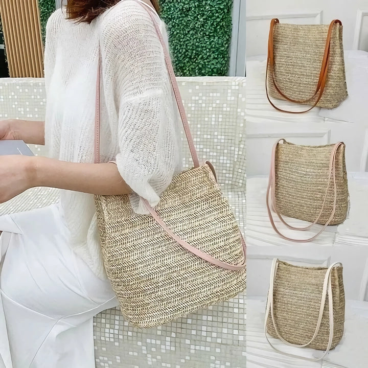 Bohemian Straw Woven Shoulder Bag