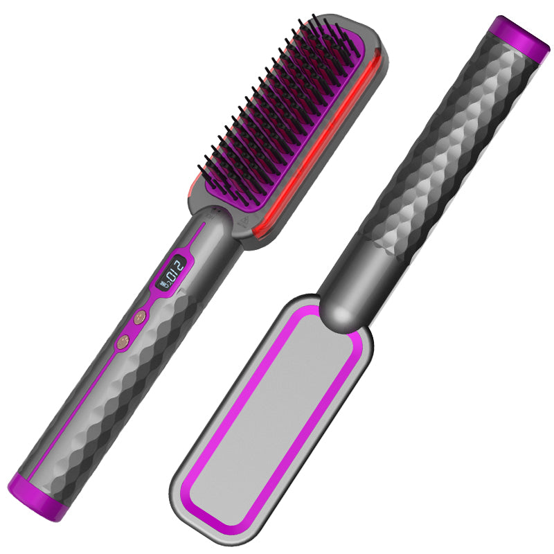 2-in-1 Hot Comb and Straightening Brush