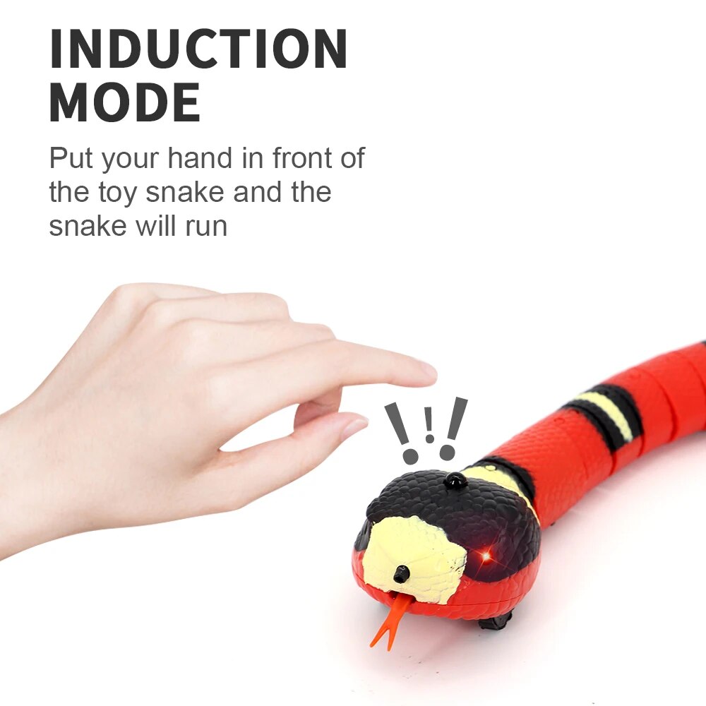 USB Rechargeable Smart Sensing Snake Toy for Cats & Dogs