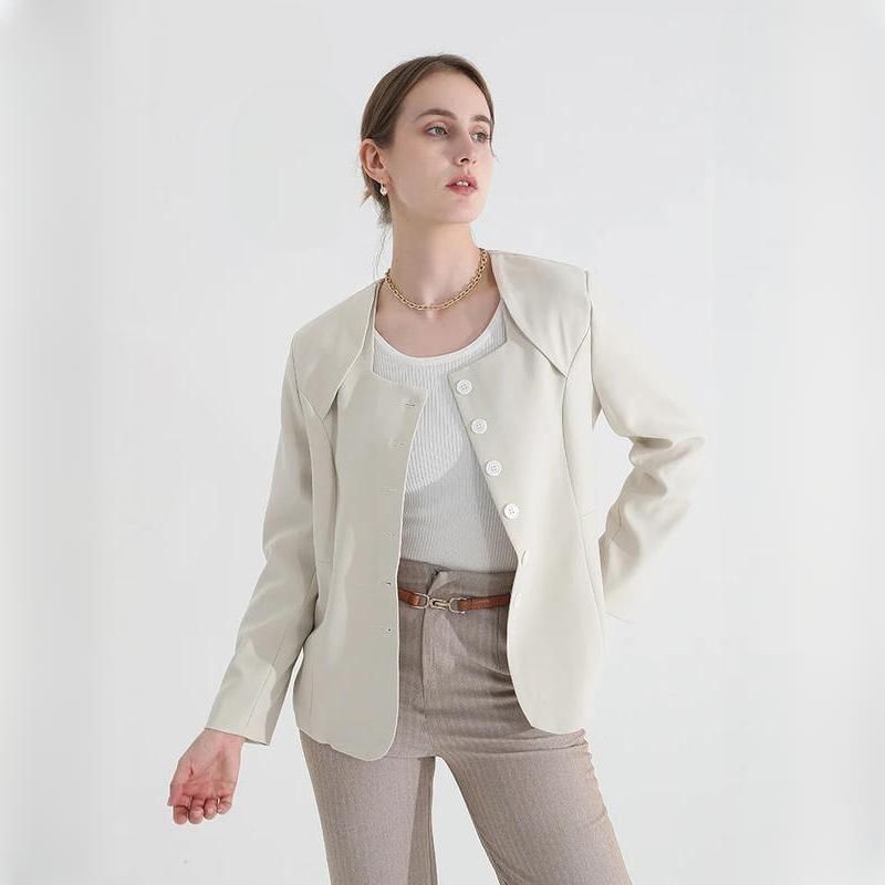 Square Collar Full Sleeves Blazer