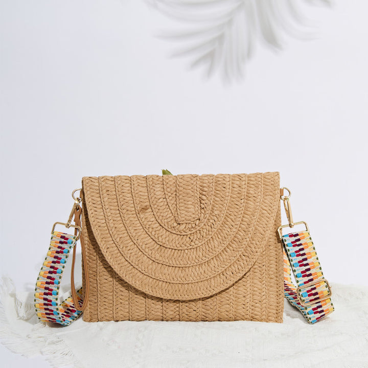 Women's Bohemian Straw Clutch Handbag