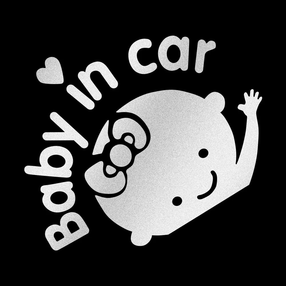 Baby on Board Cartoon Car Sticker