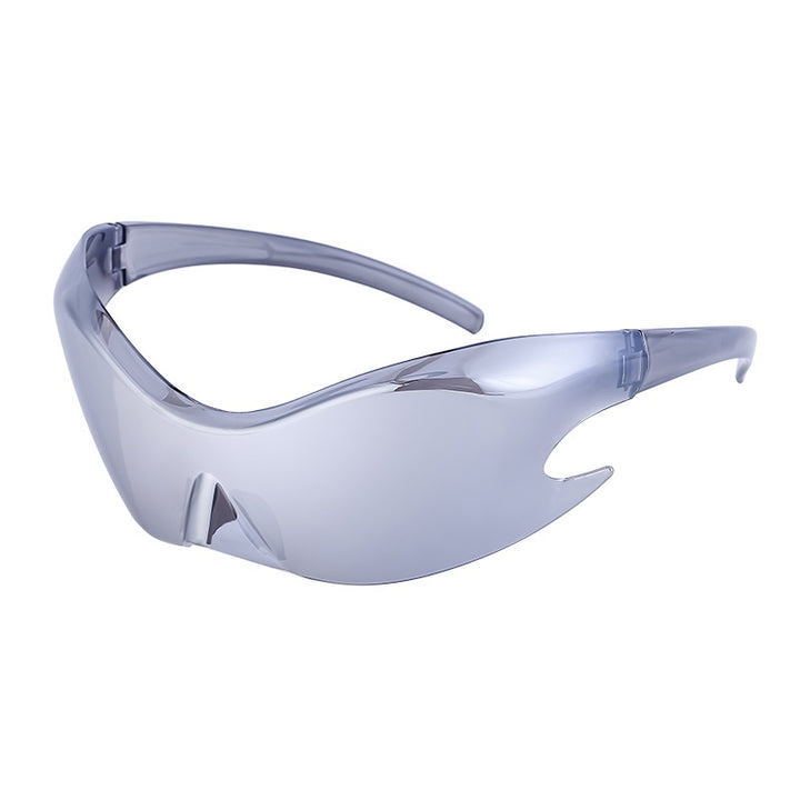 Rimless Cyberpunk Gradient Mirror Sunglasses