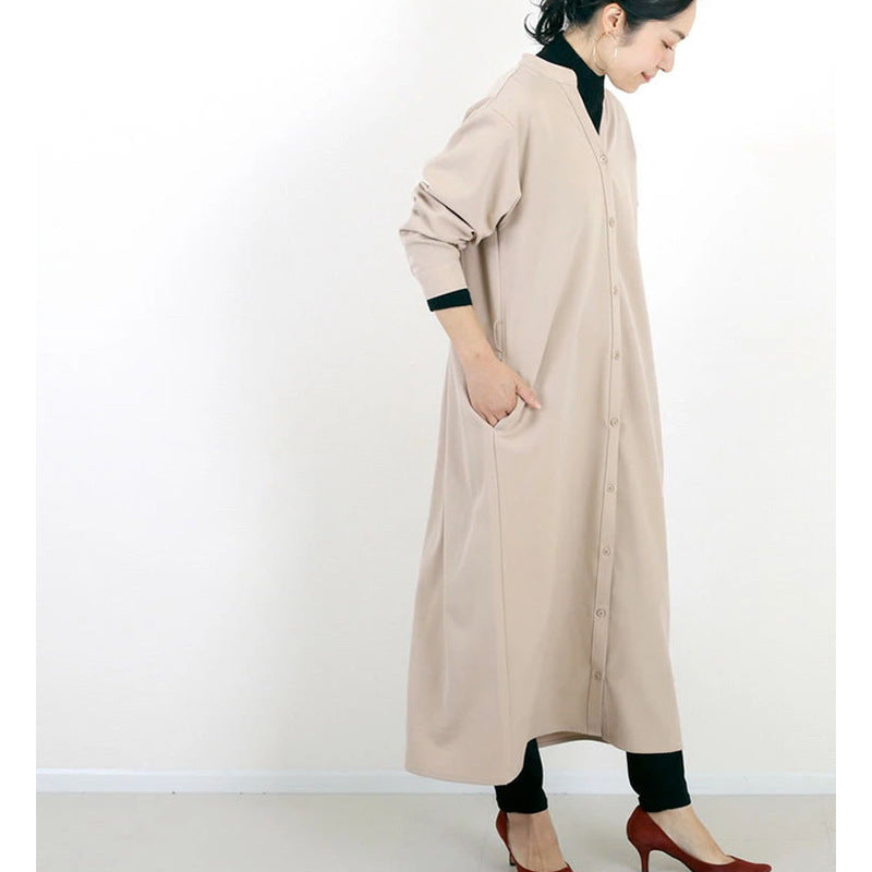 Autumn Winter Shirt Bottoming Dress Women's