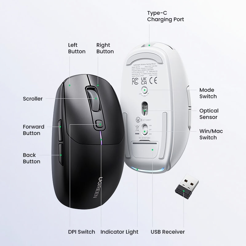 Wireless Gaming Mouse 5000DPI