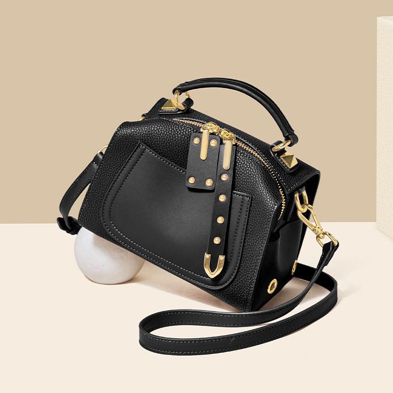 Elegant Split Leather Crossbody Bag for Women