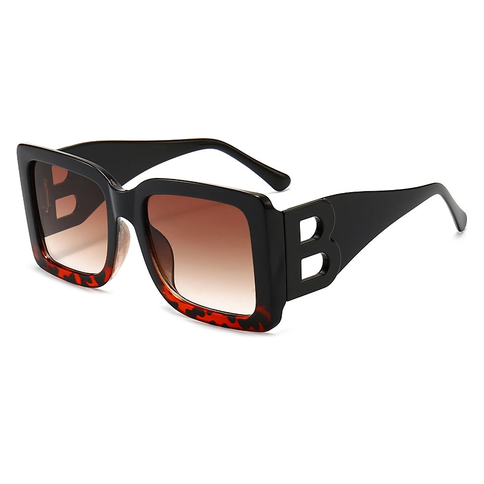 UV400 Stylish Rectangular Frame Oversized Sunglasses