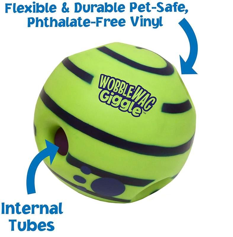 Interactive Giggle Ball Toy for Dogs - Teeth Cleaning, Bite-Resistant & Sound Making