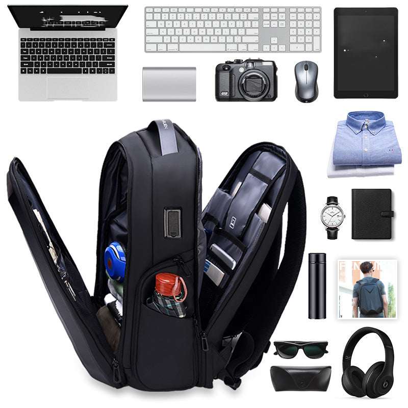 Casual Men's Backpack Large Capacity Hard Shell Business Travel