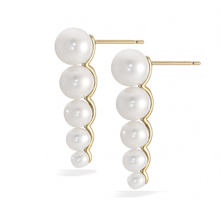 Light Luxury OL Style Natural Freshwater Pearl Earrings