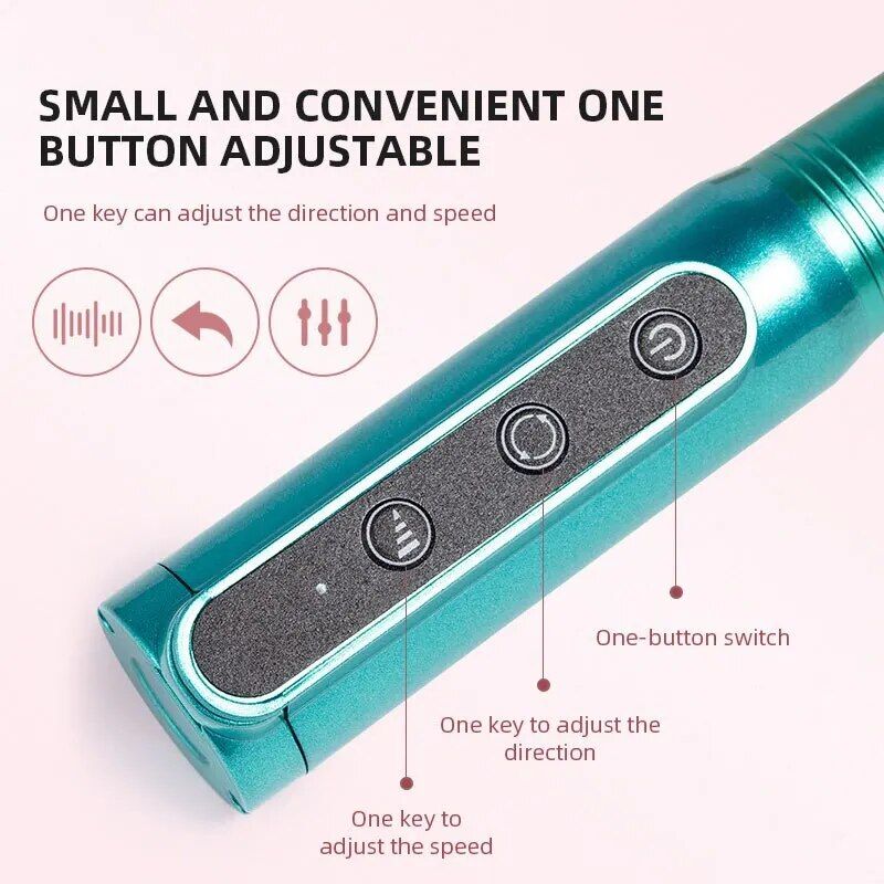 Wireless 35000RPM USB Nail Drill Pen: Portable Rechargeable Manicure & Pedicure Tool