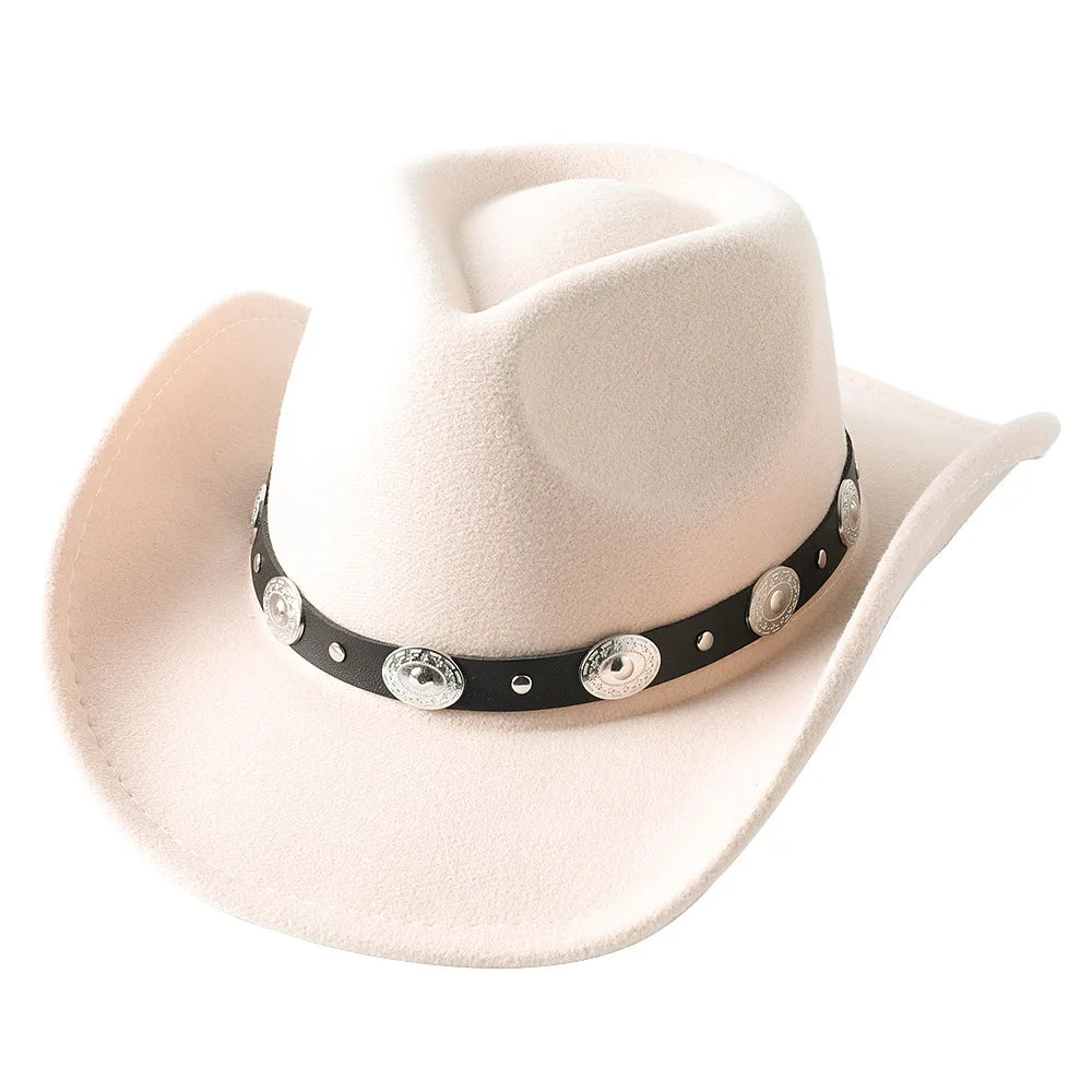 Thickened Unisex Cowboy Fedora Hat - Stylish Autumn & Winter Accessory