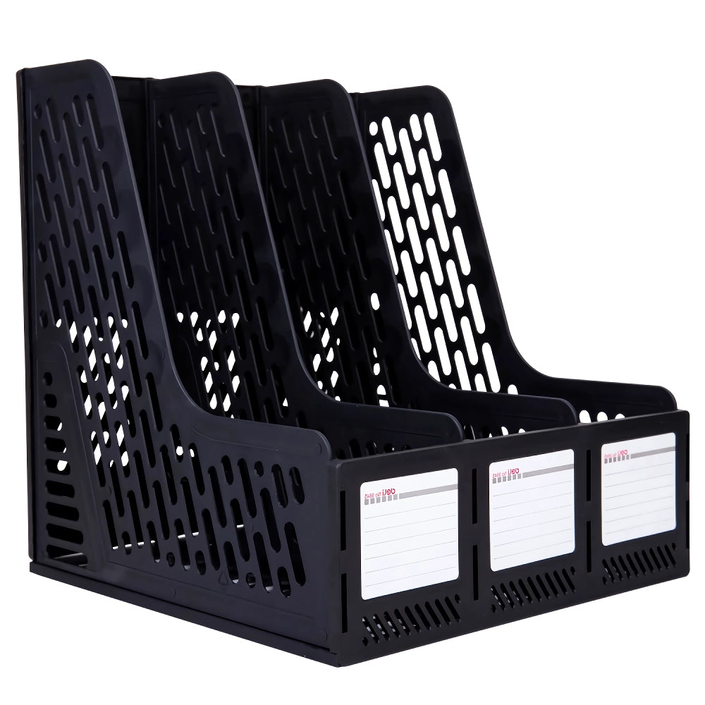 Desk Organizer PP Material Triptych Magazine File Holder Frame