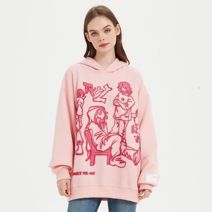 Harajuku Anime Streetwear Hoodie