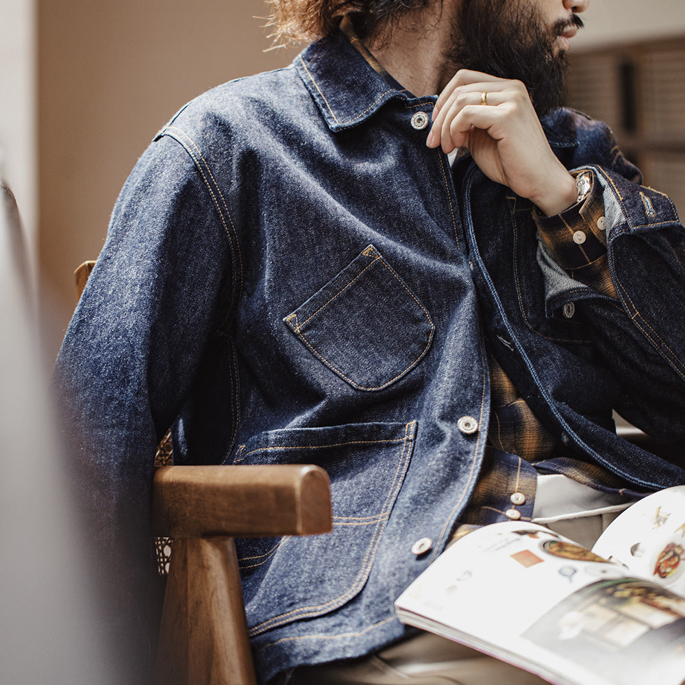 Retro Four-pocket Single-breasted Denim Jacket