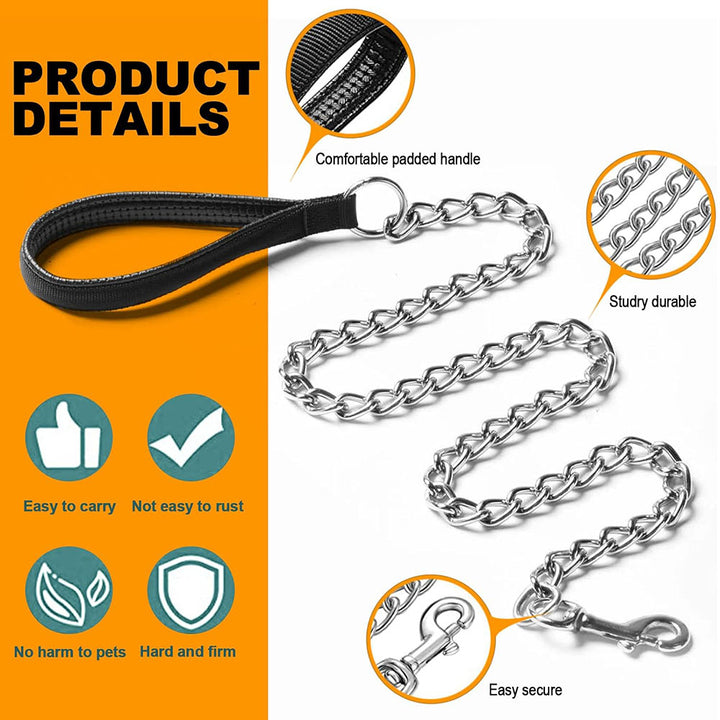 Chrome Plated Heavy Duty Dog Leash